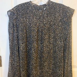 LOFT Smocked Long-sleeves Top